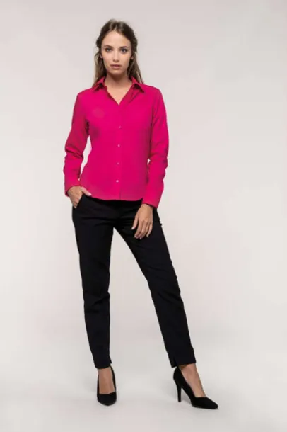 JESSICA LADIES' LONG-SLEEVED SHIRT - Kariban Cobalt Blue