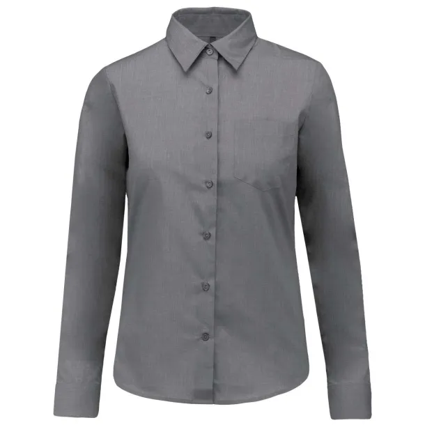 JESSICA LADIES' LONG-SLEEVED SHIRT - Kariban Storm Grey