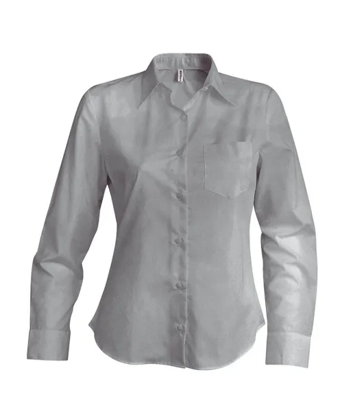 JESSICA LADIES' LONG-SLEEVED SHIRT - Kariban Light Grey