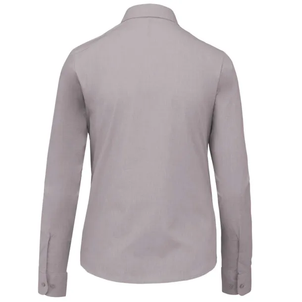 JESSICA LADIES' LONG-SLEEVED SHIRT - Kariban Light Grey