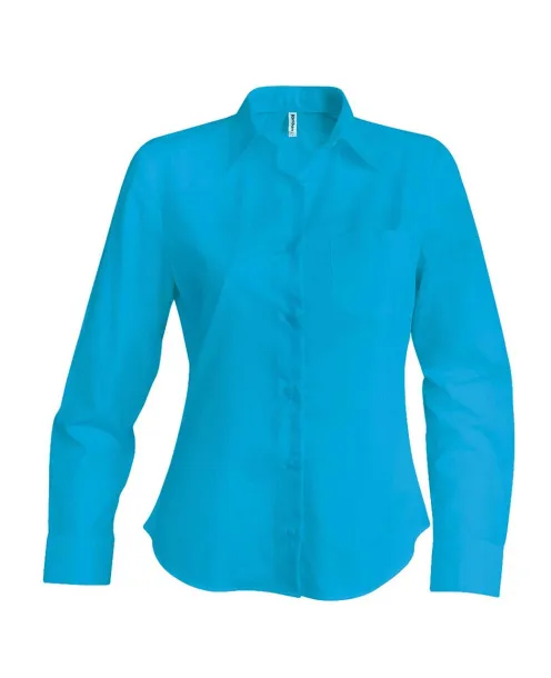 JESSICA LADIES' LONG-SLEEVED SHIRT - Kariban Bright Turquoise