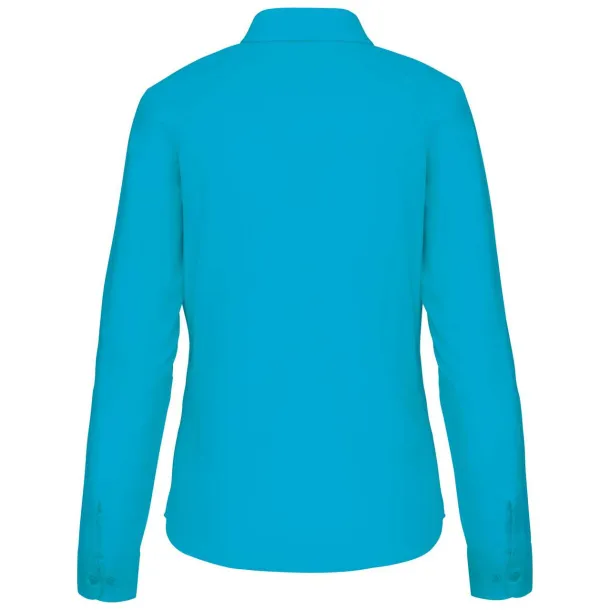 JESSICA LADIES' LONG-SLEEVED SHIRT - Kariban Bright Turquoise