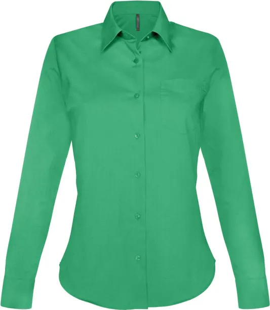 JESSICA LADIES' LONG-SLEEVED SHIRT - Kariban Kelly zelena