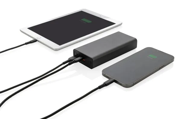  Terra prijenosna baterija od RCS recikliranog aluminija - 20 W, 20 000 mAh - XD Xclusive Siva