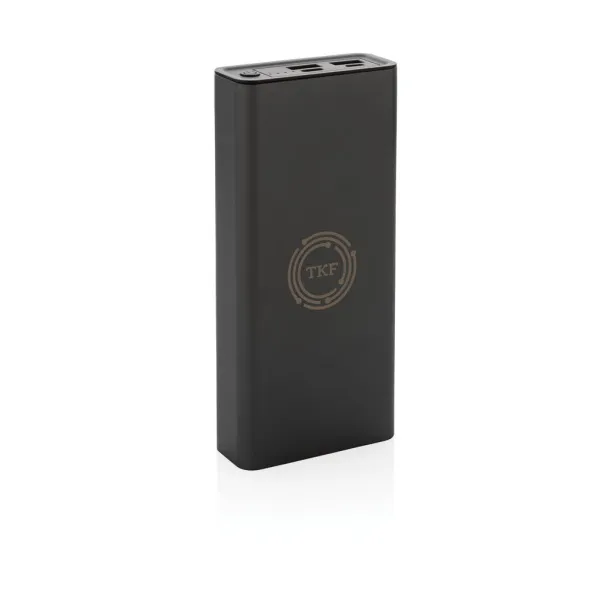  Terra prijenosna baterija od RCS recikliranog aluminija - 20 W, 20 000 mAh - XD Xclusive Siva
