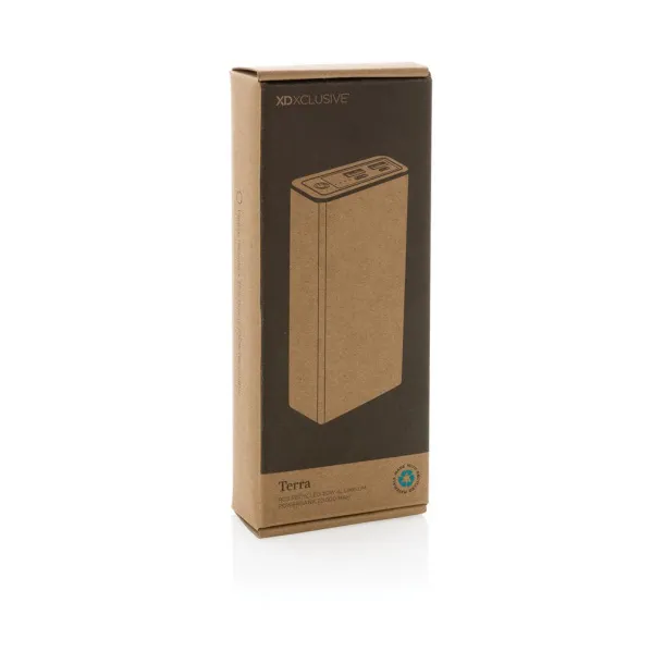  Terra prijenosna baterija od RCS recikliranog aluminija - 20 W, 20 000 mAh - XD Xclusive Siva