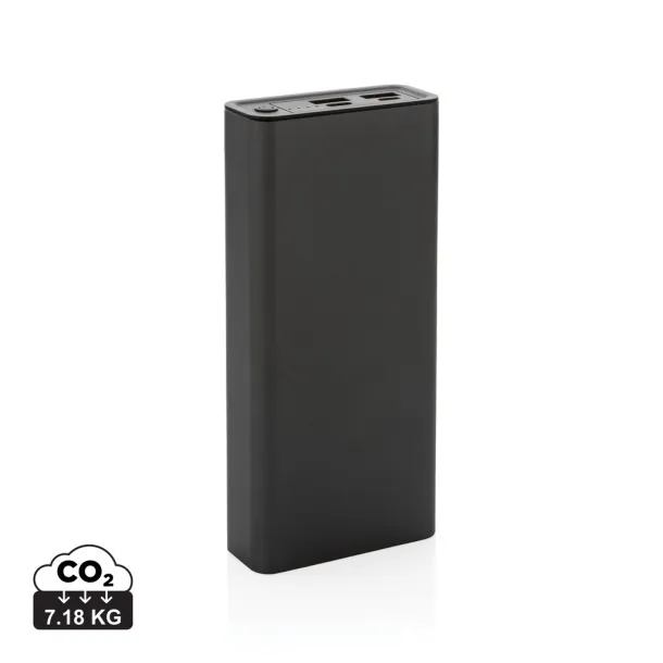  Terra prijenosna baterija od RCS recikliranog aluminija - 20 W, 20 000 mAh - XD Xclusive Siva