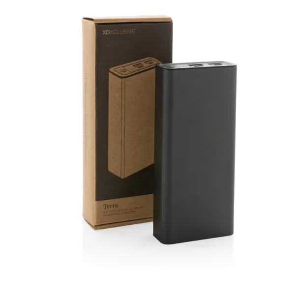  Terra prijenosna baterija od RCS recikliranog aluminija - 20 W, 20 000 mAh - XD Xclusive Siva