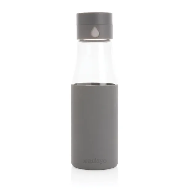  Ukiyo staklena boca za praćenje hidratacije s navlakom, 600 ml - Ukiyo Siva 