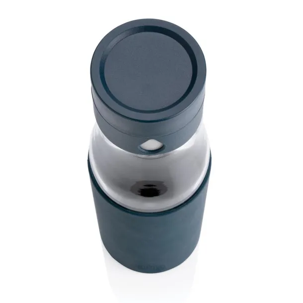  Ukiyo staklena boca za praćenje hidratacije s navlakom, 600 ml - Ukiyo Plava 