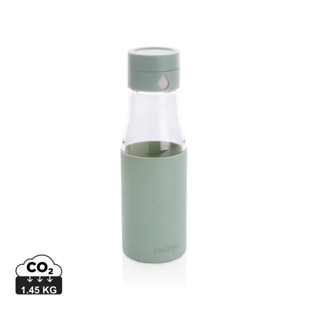  Ukiyo glass hydration tracking bottle with sleeve - Ukiyo 45533C 