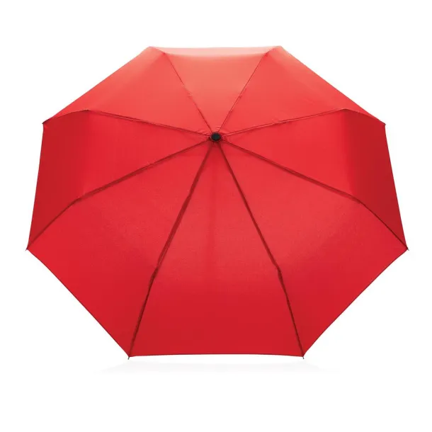  20.5" Impact AWARE™ RPET Pongee bamboo mini umbrella - XD Collection Crvena