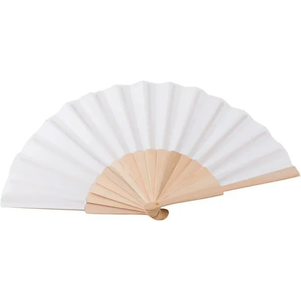  RPET hand fan white