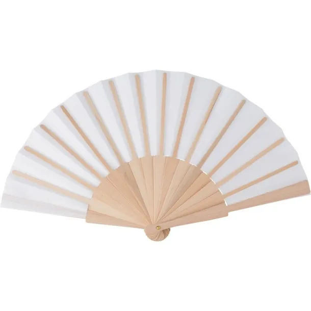  RPET hand fan white