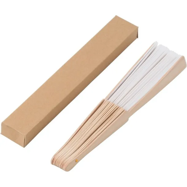  RPET hand fan Bijela