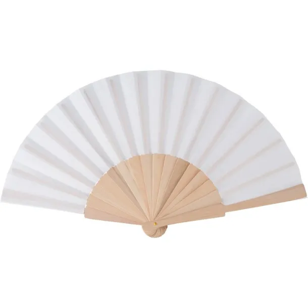  RPET hand fan Bijela