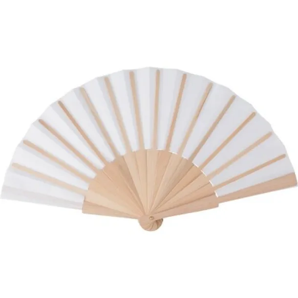  RPET hand fan Bijela