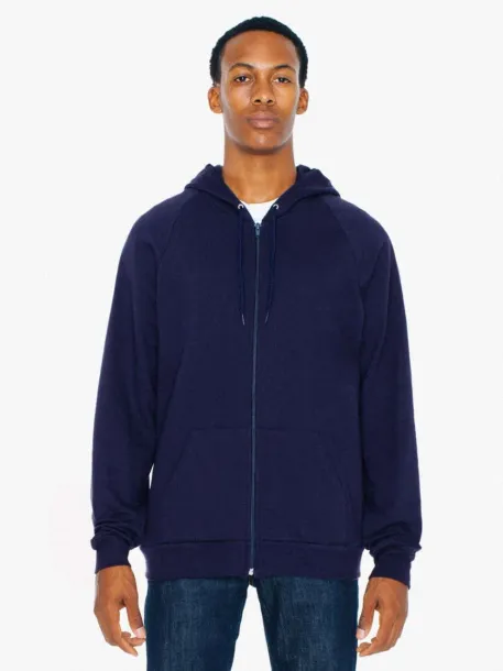  UNISEX CALIFORNIA FLEECE ZIP HOODED SWEATSHIRT - American Apparel Oxford Navy