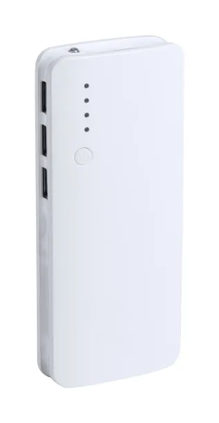 Tenak USB prijenosna baterija, 10 000 mAh Bijela