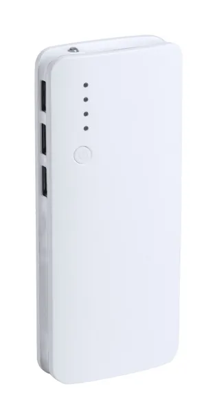 Tenak USB prijenosna baterija, 10 000 mAh Bijela