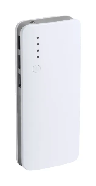 Tenak USB prijenosna baterija, 10 000 mAh ash grey Bijela