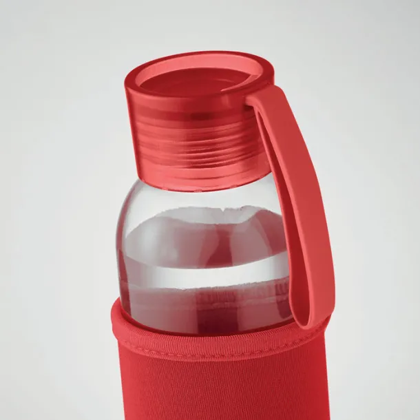 EBOR Recycled glass bottle 500 ml Red