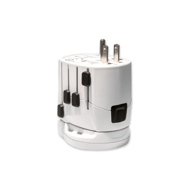 SKROSS PRO World & USB. 3-pole White