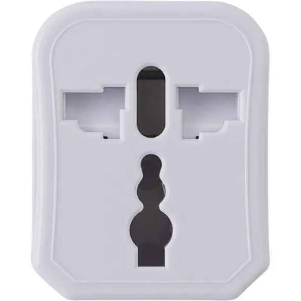  Travel adapters set white