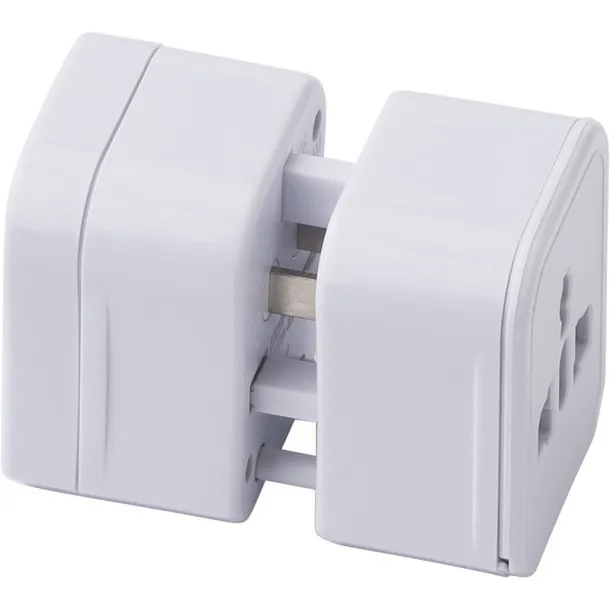  Travel adapters set white