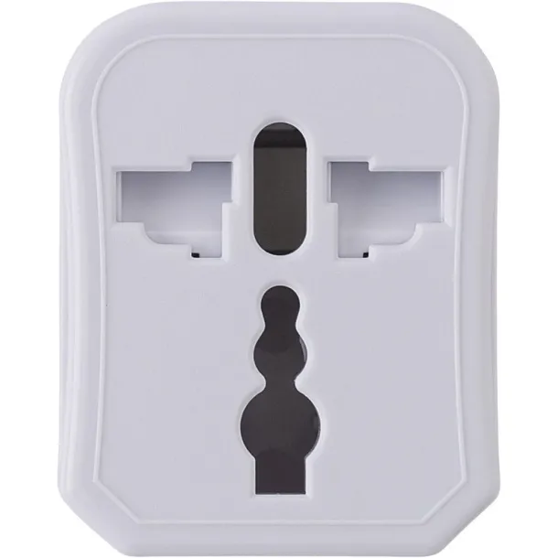  Travel adapters set white