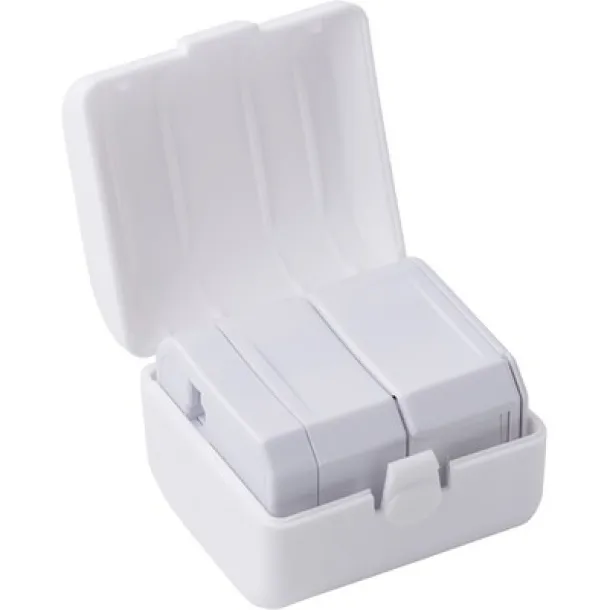  Travel adapters set white