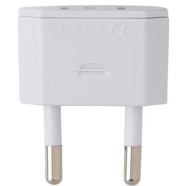  Travel adapters set white