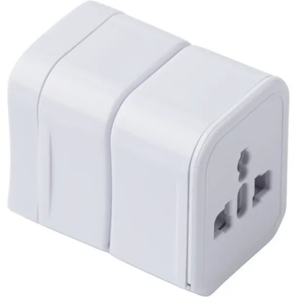  Travel adapters set white