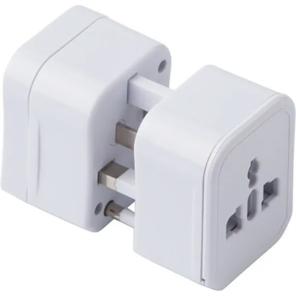  Travel adapters set white