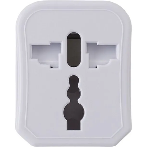  Travel adapters set white