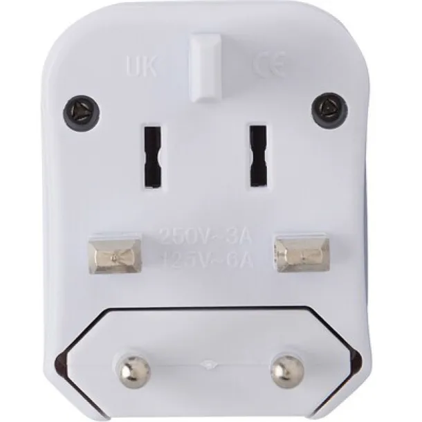  Travel adapters set white