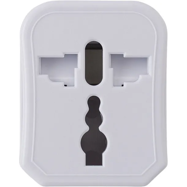  Travel adapters set white