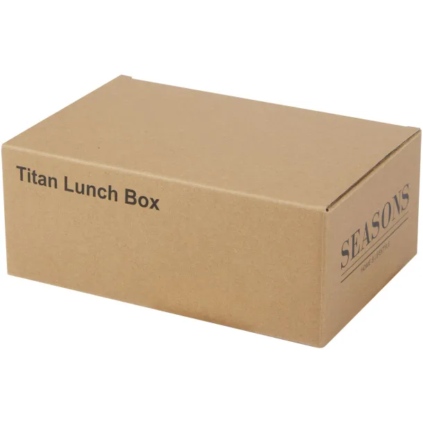 Titan recycled stainless steel lunch box - Seasons Silver