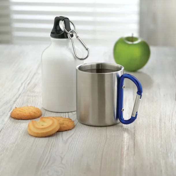 TRUMBO Metal mug & carabiner handle Blue