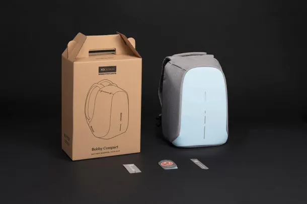  Bobby compact anti-theft backpack  Light blue