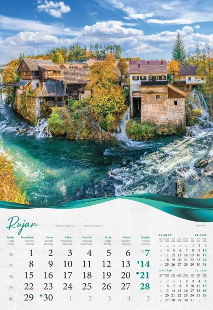  "ŠUME, VODE I MORE" color calendar Color