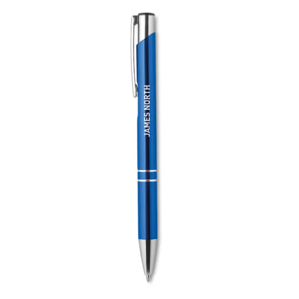 BERN Push button pen with black ink Royal blue