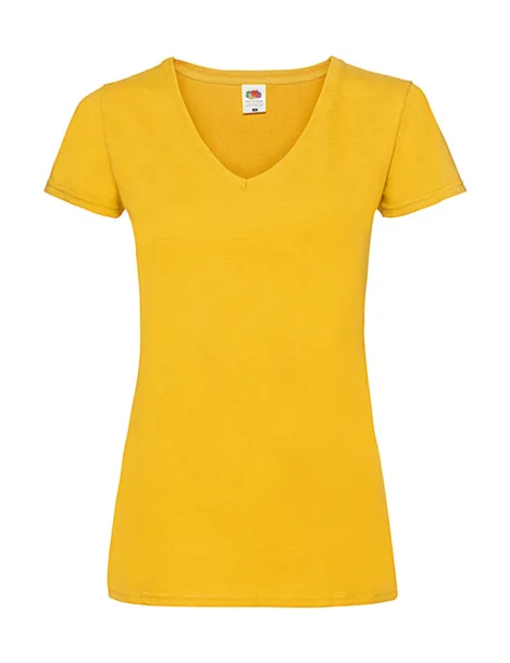  Ladies Valueweight V-Neck T - Fruit of the Loom Sunflower