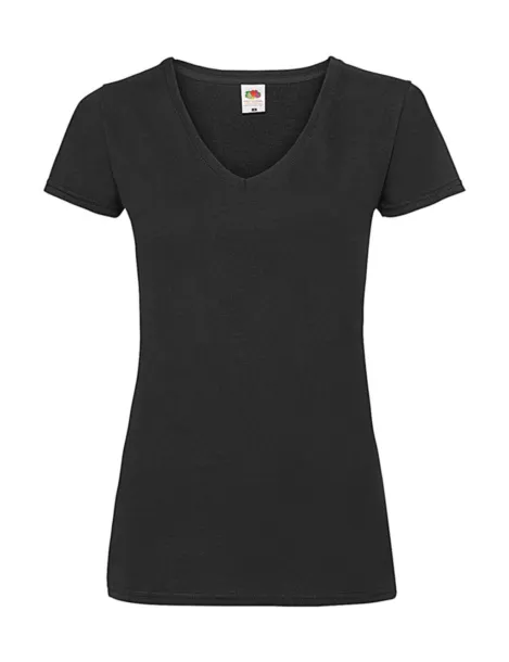  Ladies Valueweight V-Neck T - Fruit of the Loom Black