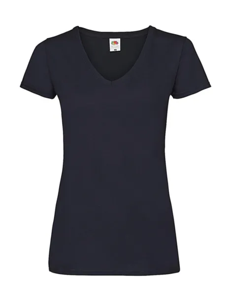  Ladies Valueweight V-Neck T - Fruit of the Loom Deep Navy