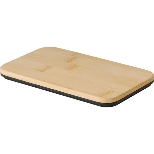  Lunch boxes, 2x400 ml, bamboo lid, cutlery black