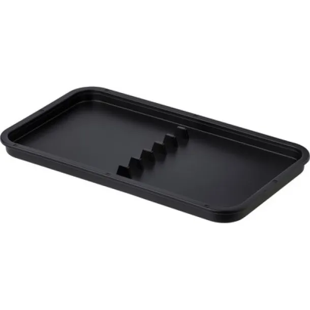  Lunch boxes, 2x400 ml, bamboo lid, cutlery black