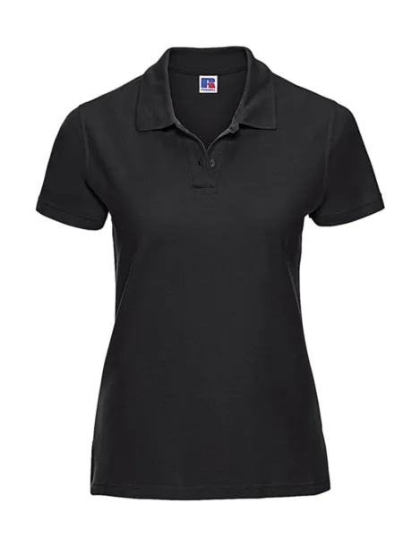  Ženska pamučna polo majica, 215 g/m² - Russell  Crna