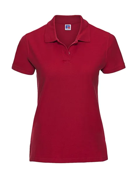  Ladies' Ultimate Cotton Polo - Russell  Klasična crvena