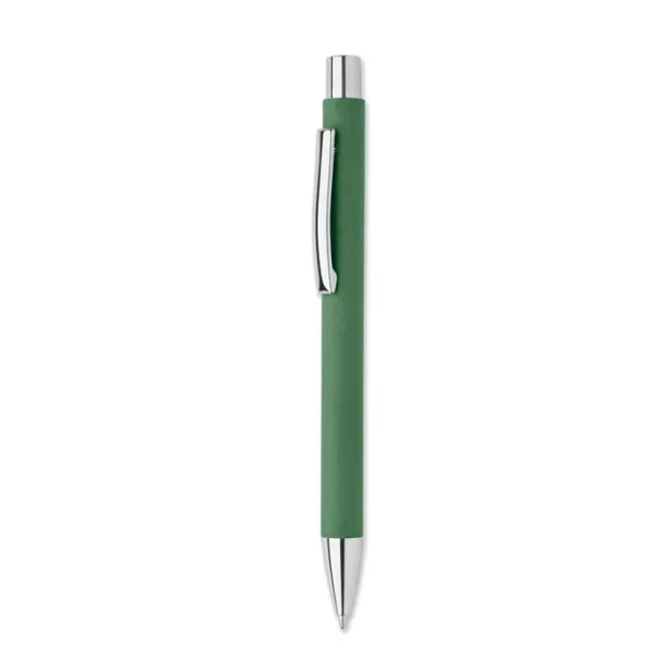 OLYMPIA Recycled paper push ball pen Green